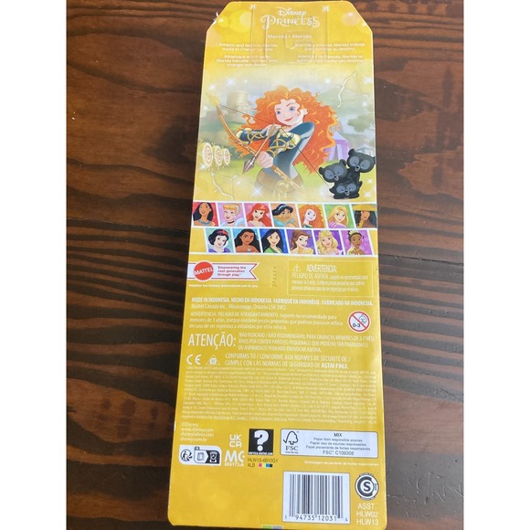 Disney 100 Princess Merida New in Box 2022 Brave Pixar Film Doll Girl Mattel - Picture 4 of 6